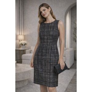 MILLY Women‎ Sleeveless Printed Dress Size 2 Abstract Pattern Made USA